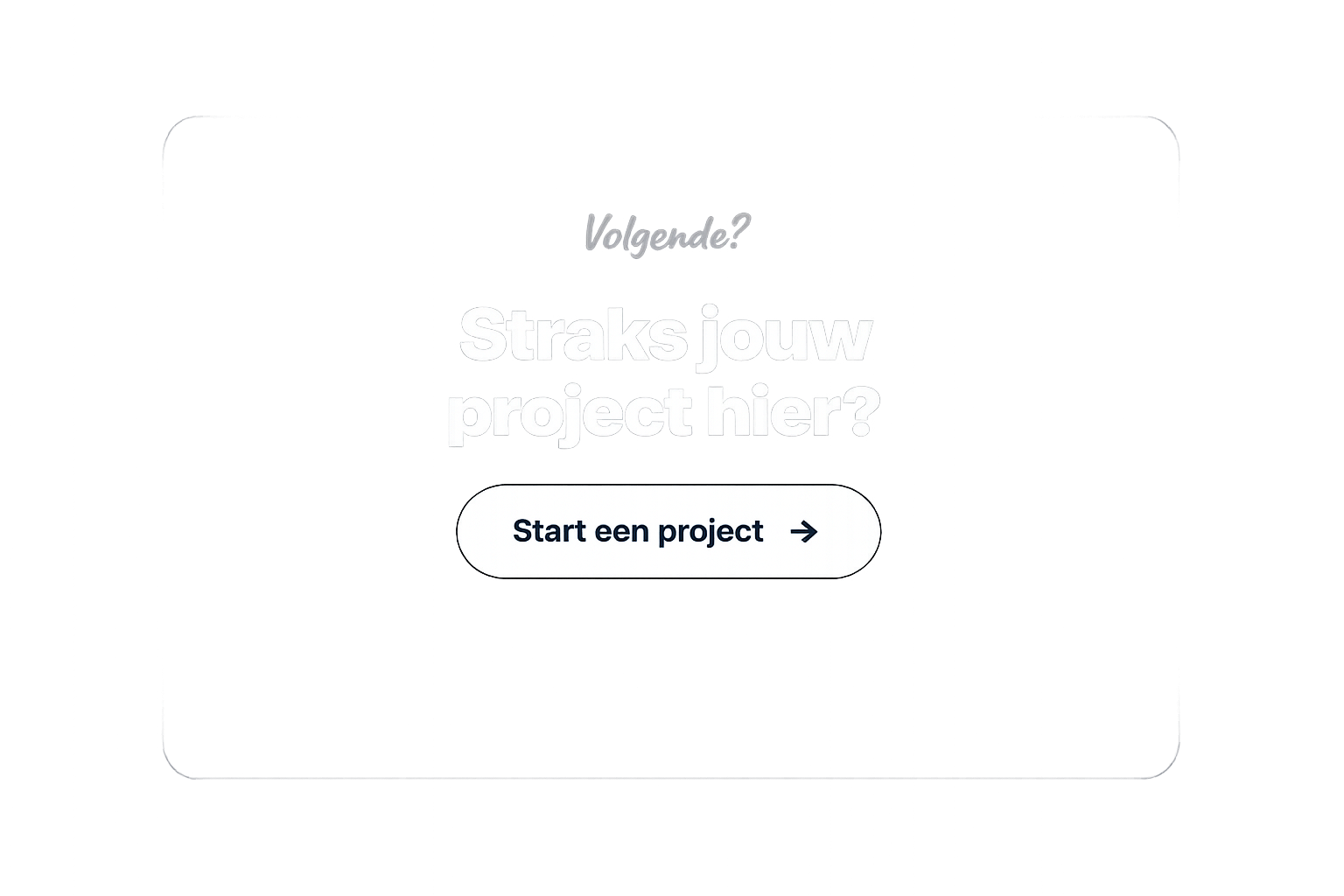 Start jouw project
